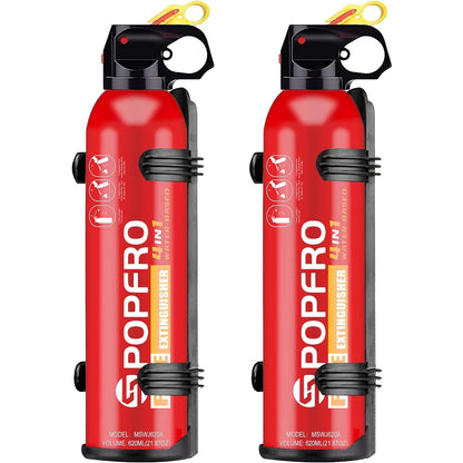 Portable Fire Extinguisher | Home, Garage, Kitchen,  Four-in-One  Fire Extinguisher | for Electrical, Textile And Oil Fires | Non-toxic, Easy to Clean | Wall-mounted