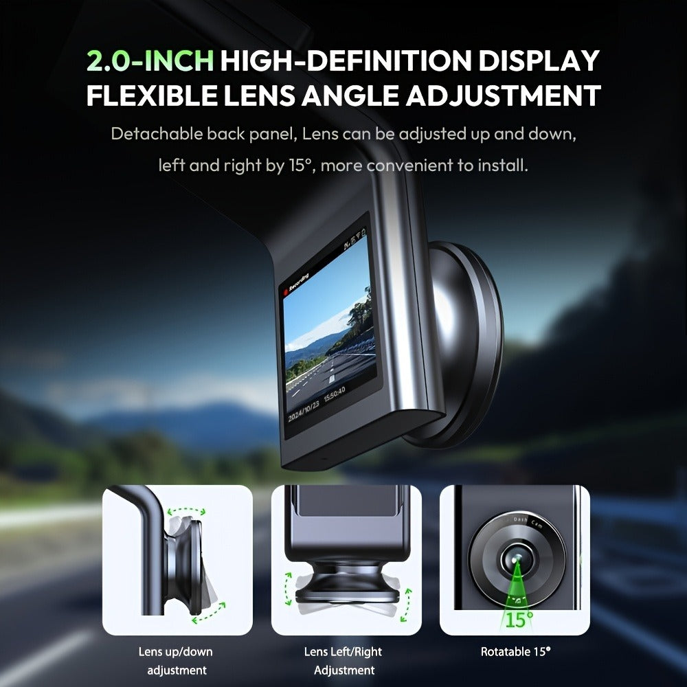 Botslab G300H Pro 3K Dash Cam 140° Wide Angle Built-in WiFi GPS Night Vision Motion Detection Parking Mode WDR Loop Recording Smart Alerts, Optional Hardwire Kit & 32G SD Card
