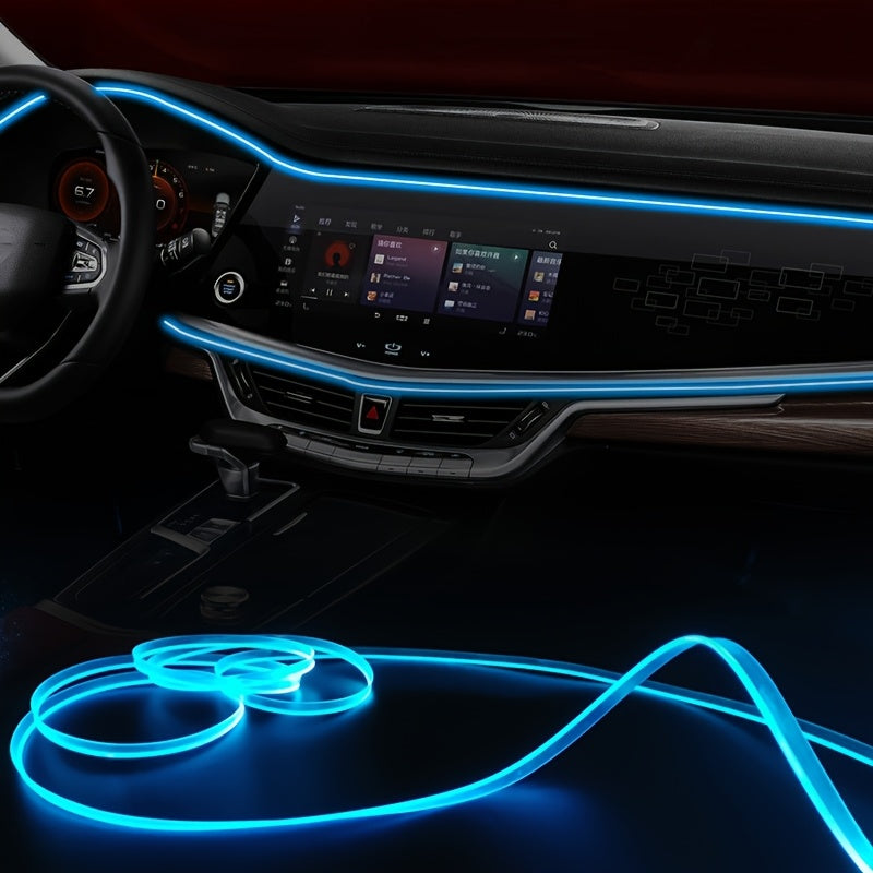 Interior Car LED Strip Lights with APP Control, RGB 16 Million Colors USB Ambient LED Light Bar, Music Sync Rhythm, Low Noise And Electric Sound LED Light Bar for Car (infrared Remote Control)