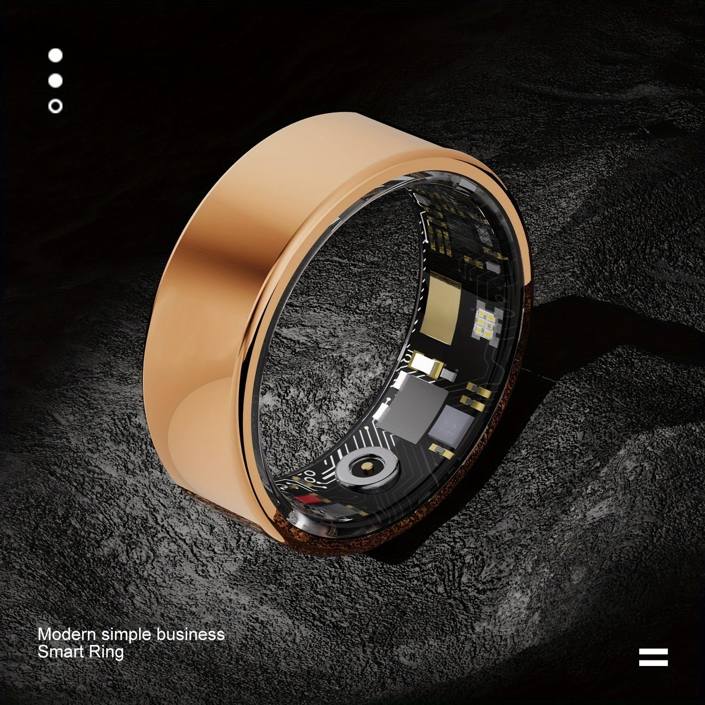 Waterproof Smart Ring – Sleep & Fitness Tracker for Men Women