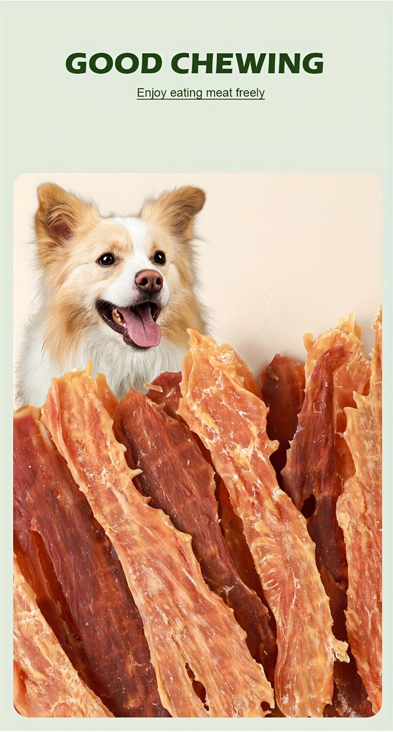 Cat & Dog Treats Chicken Jerky & Duck Jerky Combo – High Protein Grain Free Training Rewards, Dental Chews, Healthy Snacks for Puppies Kittens Adult Dogs Cats, Natural Pet Nutrition