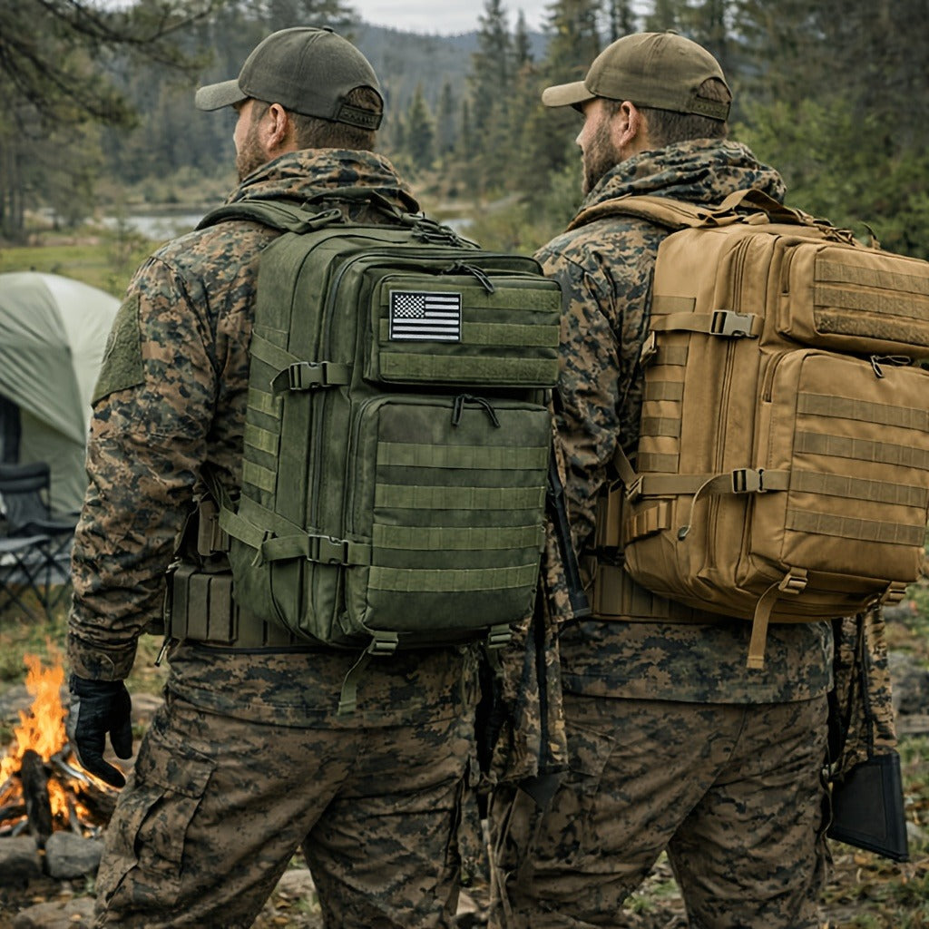 Tactical Backpack 45L – Military Rucksack for Men Women Hiking Camping Emergency 3-Day Bug Out Bag