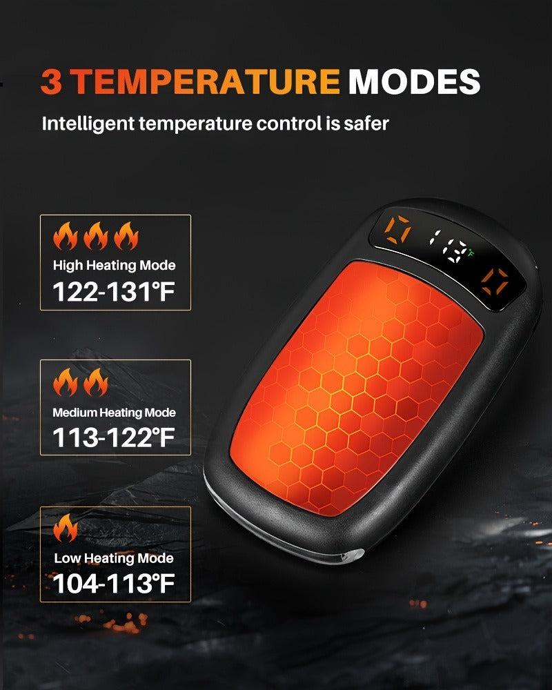 Rechargeable Hand Warmers with COB Light 2 Pack, Magnetic USB Electric Pocket Hand Warmer 12 Hours Heat, Portable Reusable Handwarmer for Camping Hiking Hunting, Christmas Gifts for Women Men
