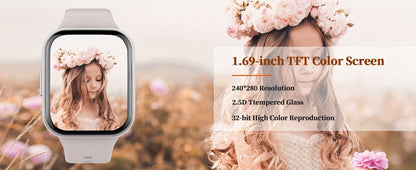Fitness Tracker Smartwatch – 1.69" HD Screen, 25 Sports Modes, IP68