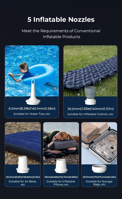 Portable Electric Air Pump USB Rechargeable 800mAh