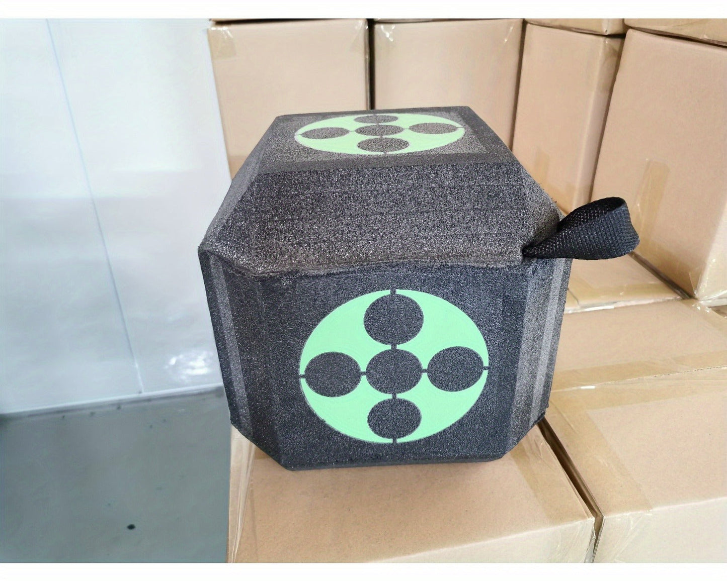 3D Archery Target Cube – Self-Healing Foam Multi-Faceted 23cm Block for Outdoor Backyard Range | Portable High-Density Target for Beginners & Professionals