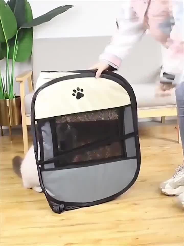 Foldable Octagonal Pet Tent & Playpen – Oxford Cloth Scratch-Resistant Dog Cage & Cat Kennel for Indoor & Outdoor Use, Portable Pet Fence for Puppies & Cats, Travel & Camping, M/L/XL