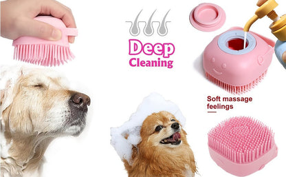 Cat & Dog Grooming Set 9-in-1 & 11-in-1 – Self-Cleaning Slicker Brush, Nail Clippers & File, Flea Comb, Shampoo Brush, Finger Toothbrush & Storage Bag, No Battery, Pink or Blue
