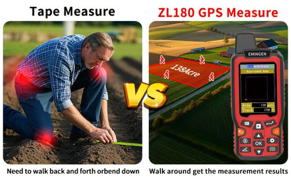 Handheld GPS Land Surveying Equipment – High-Precision 2.4" LCD Area Measuring Tool for Farmland, Forest, Ranch & Mining | ZL180