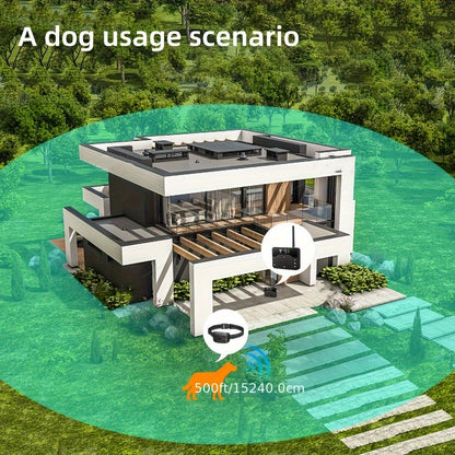 Wireless Dog Fence System with Remote Training Collar - 2.4GHz 800ft Range, 9-Level Adjustable, Containment System for Small Medium Large Dogs, 1/2/3 Dogs