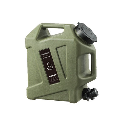 Water Storage Container with Spigot 2 Handles BPA Free PVC Collapsible Water Jug for Camping Outdoor RV Hiking Emergency Survival Portable Water Tank 3.2Gal 5Gal 2.6Gal Multi-Color Options