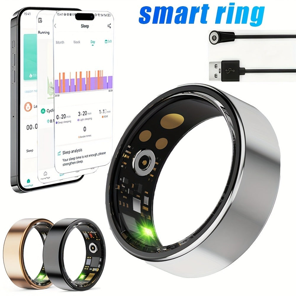 Health Tracking Smart Ring – HRV, Sleep & Activity Monitor