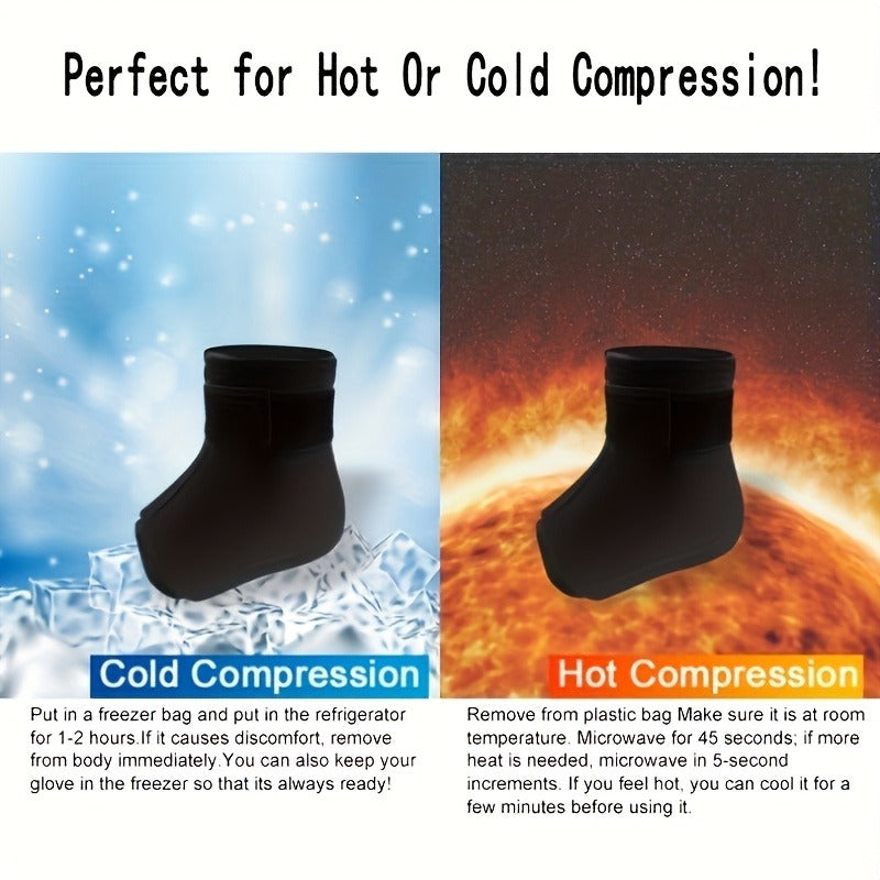 Ankle Ice Wrap Reusable Gel Ice Pack Hot Cold Compress Adjustable Strap