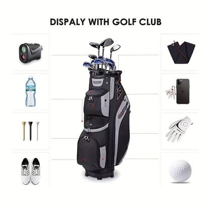 Golf Cart Bag with Full-Length Dividers – Sturdy Spacious Stand Bag with Multiple Pockets for Golf Club Organization, Accessories Storage, Men & Women Golfers