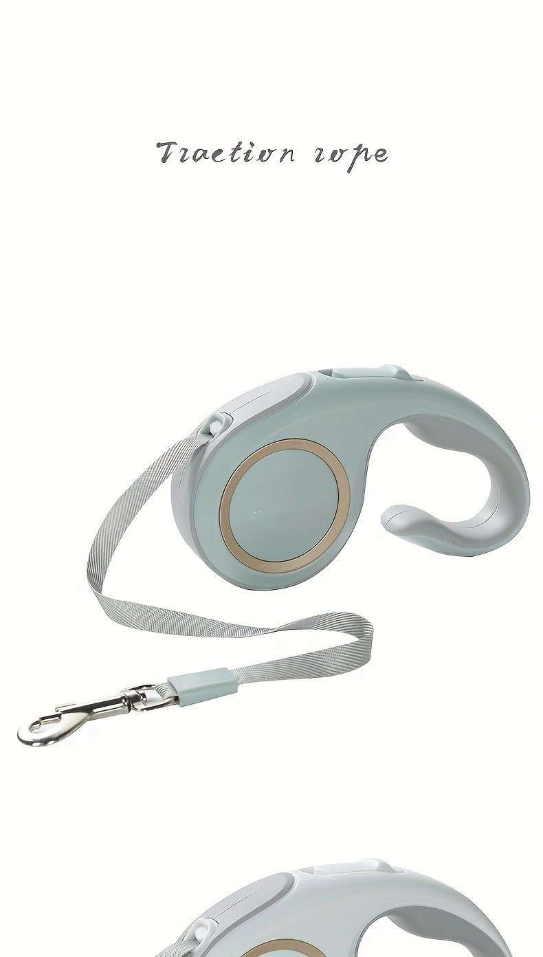 Retractable Dog Leash 16Ft – 360° Tangle-Free with One-Key Lock & Ergonomic C-Shaped Handle | M & L | 3 Colors