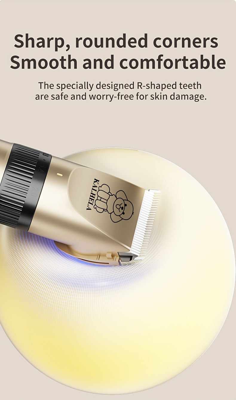 Pet Hair Trimmer USB Rechargeable Wireless Clipper for Dogs & Cats – Low Noise Electric Grooming Scissors, Lithium Battery, Home & Salon Use, Safe Low Voltage