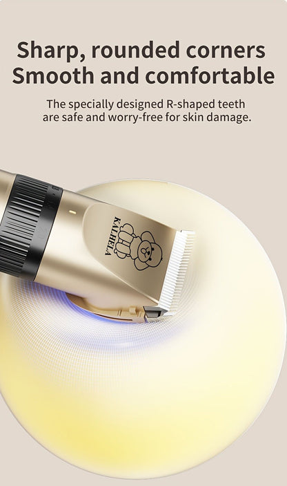 Pet Hair Trimmer USB Rechargeable Wireless Clipper for Dogs & Cats – Low Noise Electric Grooming Scissors, Lithium Battery, Home & Salon Use, Safe Low Voltage