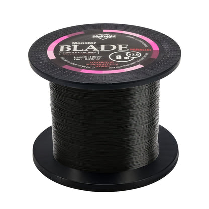 Monofilament Fishing Line 1000M / 1093Yds – Nylon Mono Line for Freshwater & Saltwater, 2-35LB, Black & White