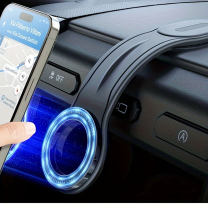 1X Fleximounts Magnetic Car Phone Mount, Detachable Bendable Aluminum Arm, Suitable for Dashboard Mounting on Most Car Models, Halloween, Christmas Gift, Stylish Design, Road Trip Essentials, Modern Additions, Car Interior Additions
