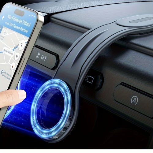 1X Fleximounts Magnetic Car Phone Mount, Detachable Bendable Aluminum Arm, Suitable for Dashboard Mounting on Most Car Models, Halloween, Christmas Gift, Stylish Design, Road Trip Essentials, Modern Additions, Car Interior Additions