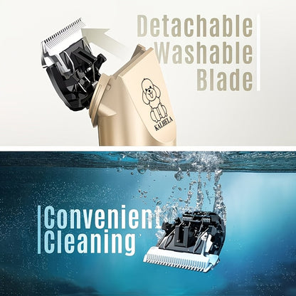 Pet Hair Trimmer USB Rechargeable Wireless Clipper for Dogs & Cats – Low Noise Electric Grooming Scissors, Lithium Battery, Home & Salon Use, Safe Low Voltage