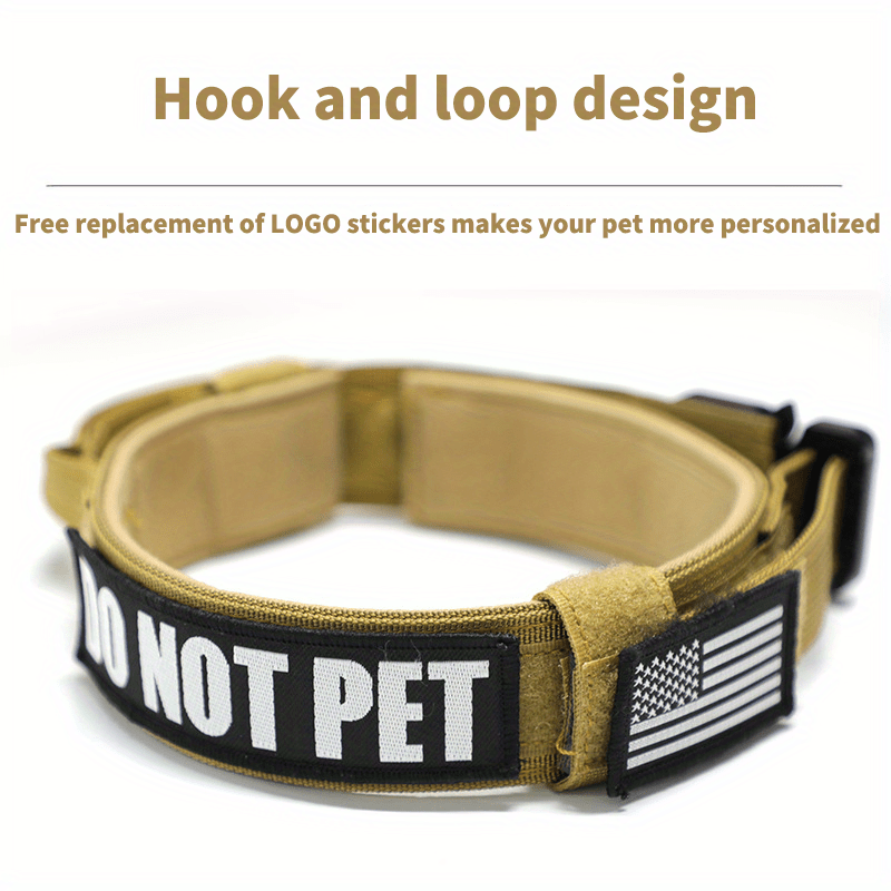 Tactical Dog Collar with Handle Quick-Release Metal Buckle Heavy Duty Nylon Wide Fit for Training Outdoor Adventures Medium Large Dogs M L XL 6 Colors