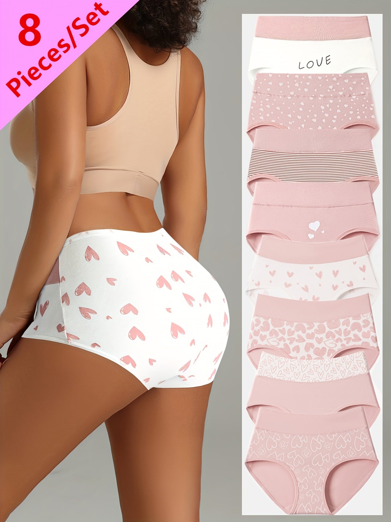 Women’s 8-Pack High-Waist Shapewear Briefs - Tummy Control Support Style 0565
