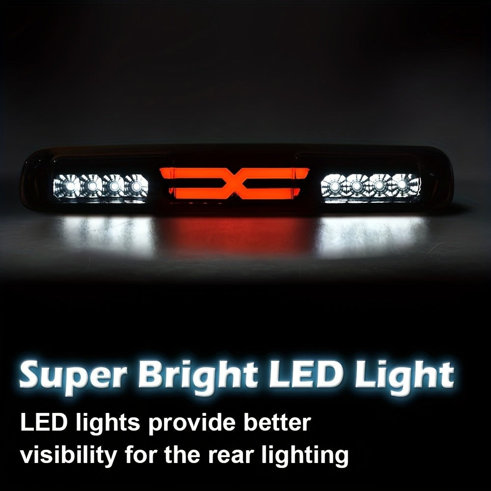 LED Third Brake Light Cargo Lamp for Chevy Silverado GMC Sierra 1500 2500 3500 1999–2007 – DOT Approved 12V-24V Polycarbonate Lens Plug-and-Play