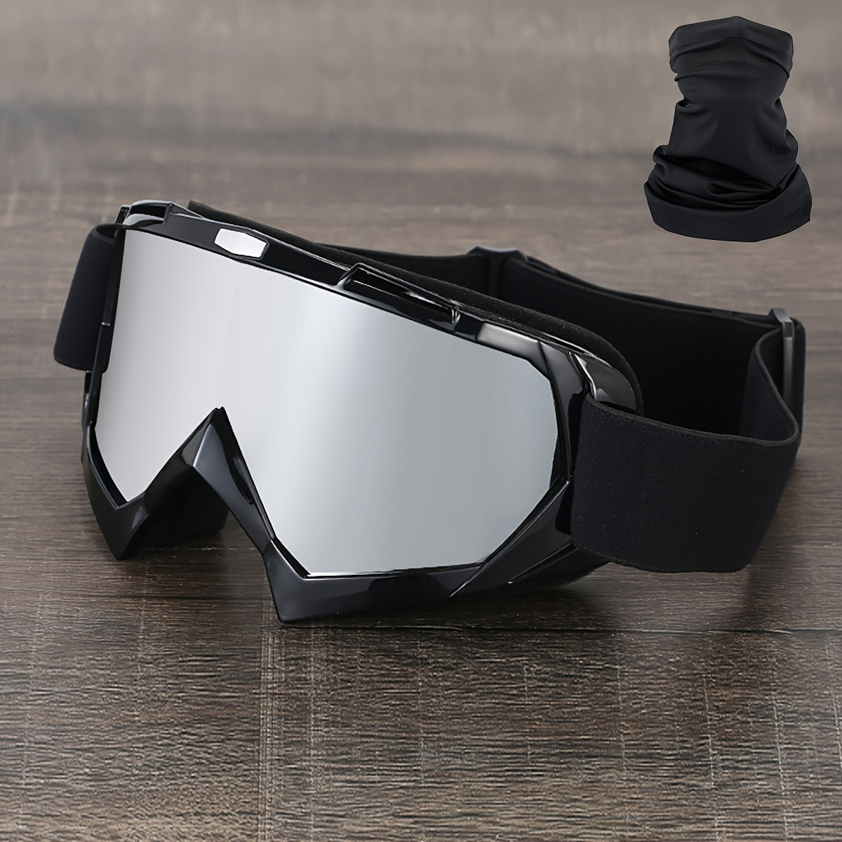 Ski Goggles with Headband – Mirror Coating Polycarbonate Lens, TPU Frame, Adjustable Thick Foam Pad, Anti-Fog Snow Goggles for Adults, 30+ Color Options for Skiing & Snowboarding