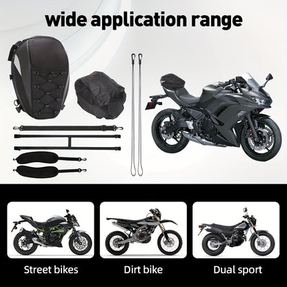 JFG RACING Motorcycle Backpack Motorbike Helmet Bag Tail Bag Outdoor Camping Bag Storage Travel Luggage Bags