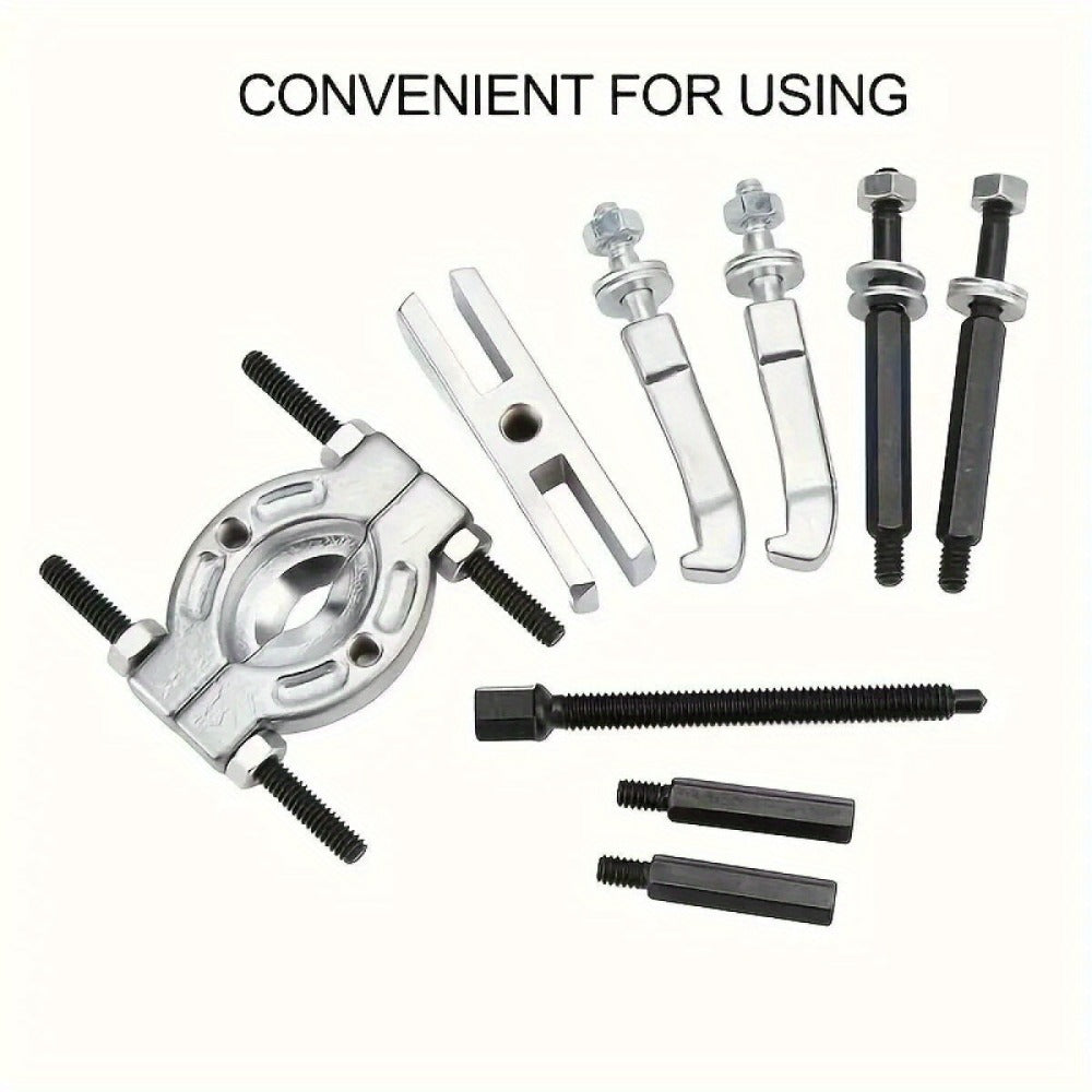 Bearing Puller Set 9-Piece - Gearbox Bearing Removal Tool Kit for Automotive & Mechanical Repair, Internal External Bearing Extractor, Professional Car Repair Tool for Transmission & Wheel Bearings