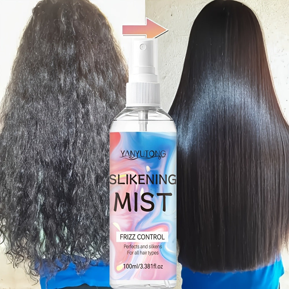 Perfumed Hair Mist Smoothing Spray 100ml — Heat Protection, Anti-Frizz, Moisturizing & Detangling Leave-In Formula | Long-Lasting Fragrance for Straight, Curly & Frizzy Hair | All Hair Types Unisex
