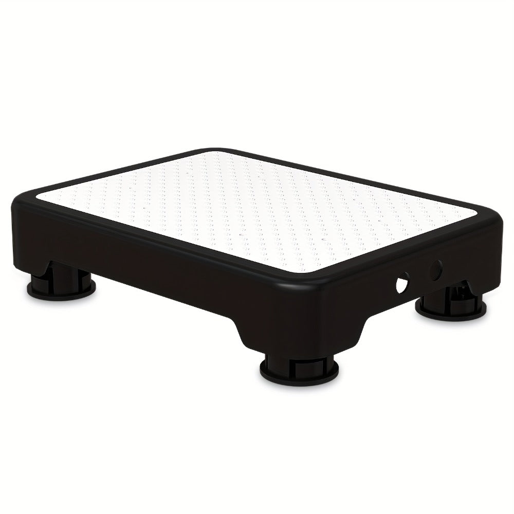Non-Slip Step Stool Heavy Duty 550LBS Capacity Portable One Step Platform for Elderly Adults - Anti-Slip Rubber Mat Height Adjustable Indoor Outdoor Use Bed Car Door Bathroom Stair
