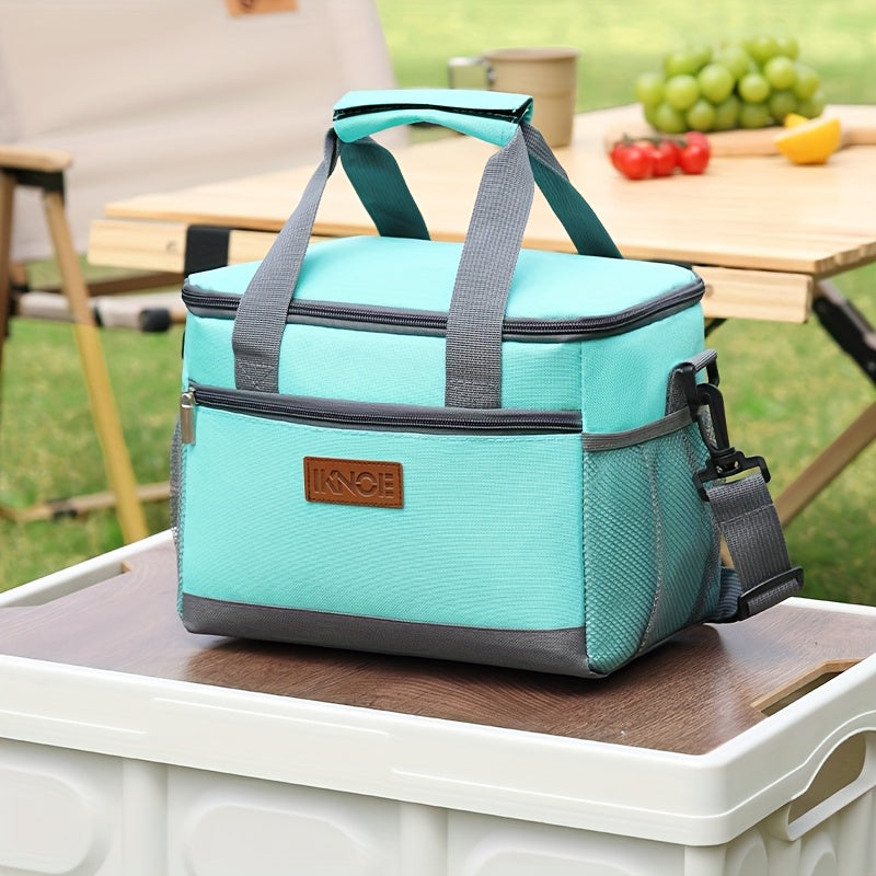 Insulated Lunch Bag Foldable Thermal Tote Leak-Proof Aluminum Foil Bento Box Carrier Reusable Cooler Bag Keeps Food Cold Fresh for Work Travel Picnic School