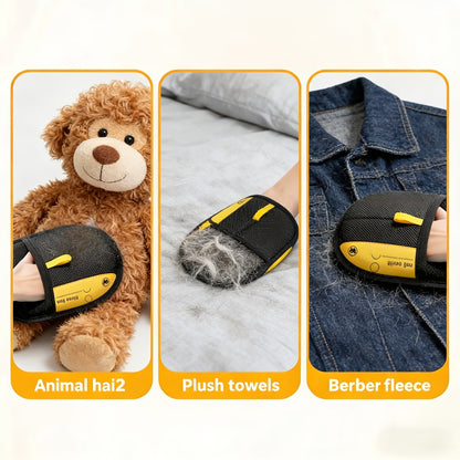 Pet Hair Removal Gloves 4-Pack – Static Elimination Technology, Reusable Lint Remover for Sofa, Bedding, Clothing, Blankets, Cat & Dog Beds, Plush Toys, Hard-to-Reach Areas