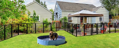 Dog Playpen Heavy Duty Foldable - 8 & 16 Panel Pet Exercise Pen for Large Medium Small Dogs, Portable Indoor Outdoor Puppy Pen for Yard Garden Camping RV, 24"/32"/40" Panel Height