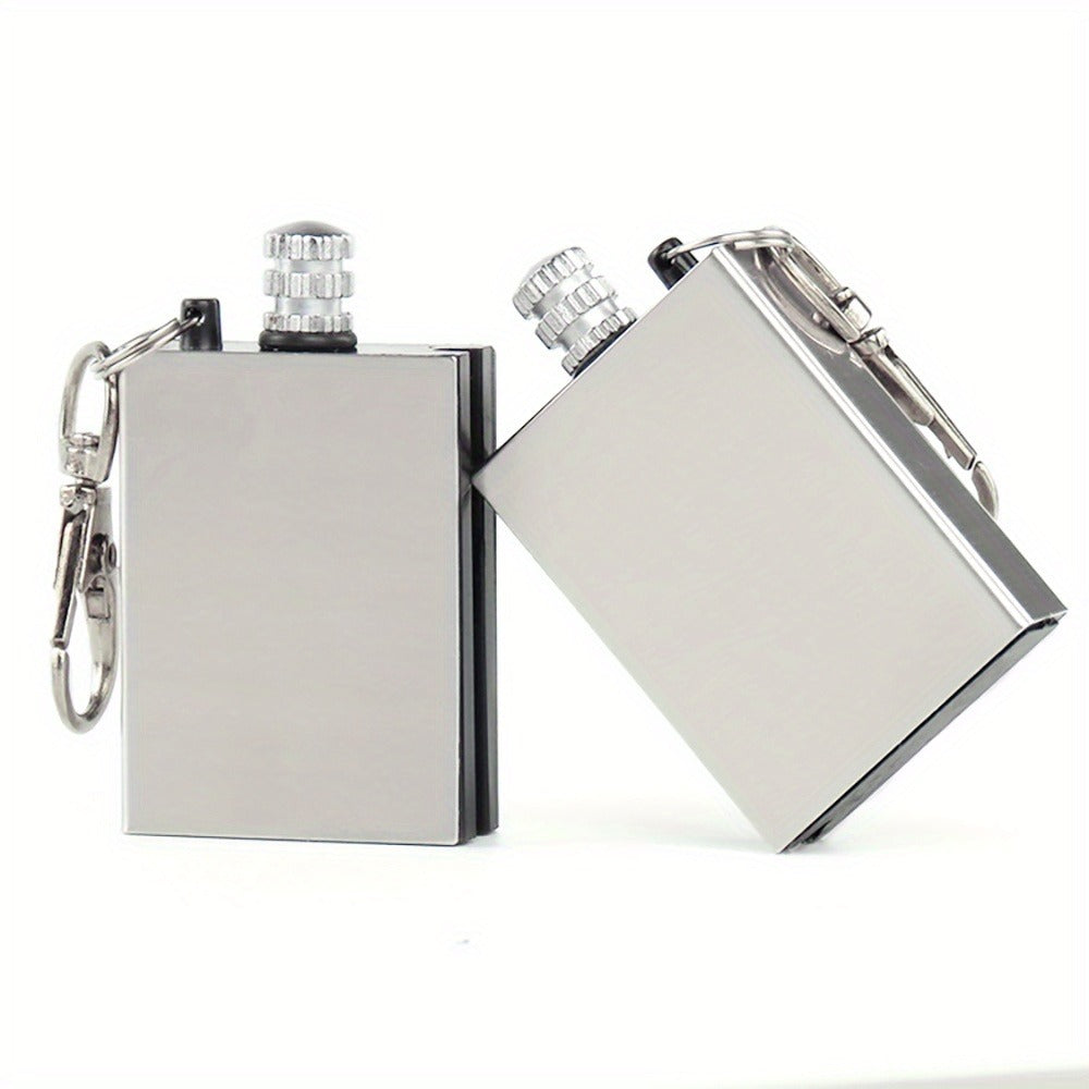 Waterproof Metal Match Fire Starter 10-Pack – Permanent Flint Tinder Key Pendant, Stainless Steel Emergency Survival Lighter for Camping, Hiking & Outdoor Survival Gear