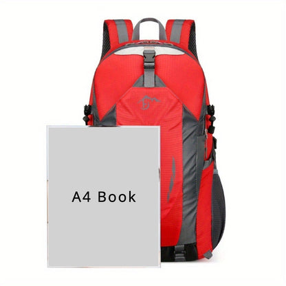 Hiking Daypack 25.5L Lightweight Oxford Backpack for Men Women with Laptop Compartment Torso Adjustment Outdoor Sport Cycling Travel Camping Backpack Red Blue Black Orange