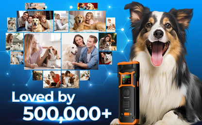 Ultrasonic Dog Repeller & Anti-Barking Device - Portable Handheld Bark Deterrent with LED Light, Soundwave Technology, Safe for Dogs & Humans, One Size Fits All Breeds