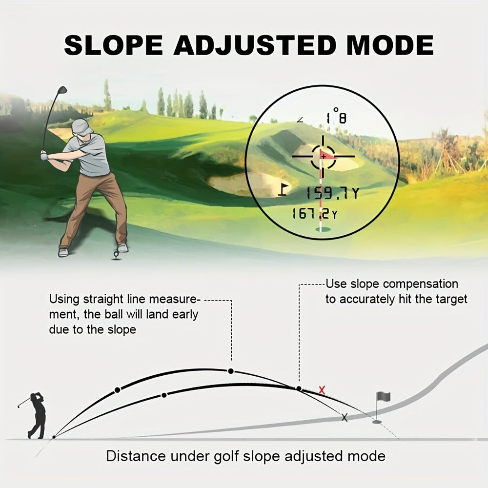 Laser Rangefinder for Golf 1000 Yards Magnetic Mount Slope Compensation Pin-Seeker Vibration Lock USB-C Rechargeable Tournament-Legal Distance Meter for Golfers