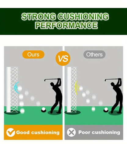Golf Impact Screen 4K UHD – Ultra-Quiet 3D Golf Simulator Projector Screen, Wear-Resistant, Indoor Golf Training, 3 Sizes