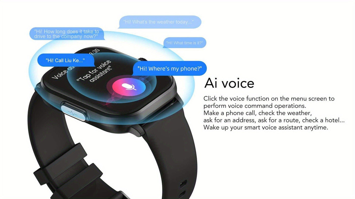 Smartwatch Bluetooth 5.1 Calling 2.01 Inch Display Multi Sport Modes