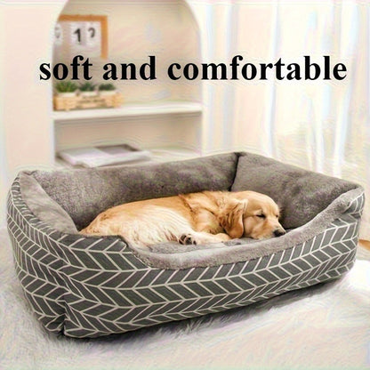 Pet Bed All-Season Soft Sleeping Pad for Cats & Dogs Breathable Washable Mat 4 Sizes M L XL XXL Fits All Breeds Grey Stripes Yellow Chicken