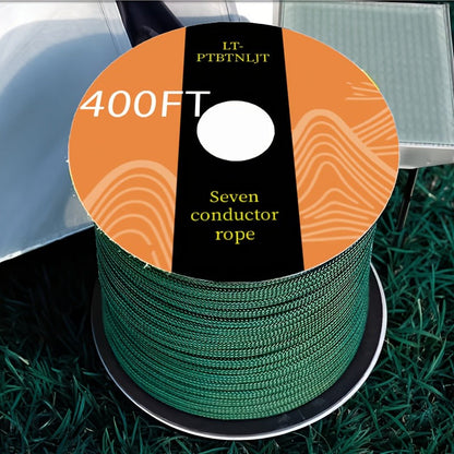 Paracord Tent Rope 7-Core Multi-Purpose Outdoor Rope – 100ft / 164ft / 328ft Camping Guy Line, Tent Tie-Down, Hanging Rope, Bracelet & Keychain Cord – Durable Vivid Design
