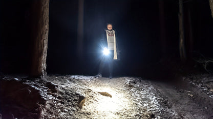 EDC Pocket Flashlight, 1200 Lumen Triple Light Source with White UV Red Beam & Laser, Type-C Rechargeable 5-Mode Mini LED Torch for Emergency, Camping & Everyday Carry