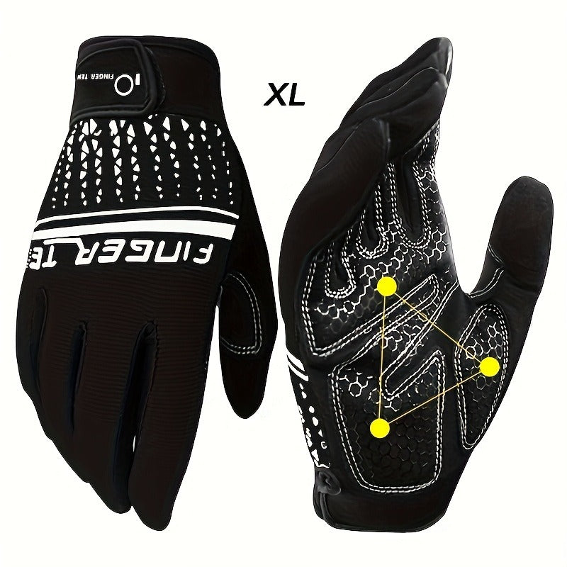 Workout Gloves Full Finger Touchscreen Gel Padded Anti-Slip for Men Women Gym Weight Lifting Cycling Fitness Driving Exercise Training Gloves S-XL
