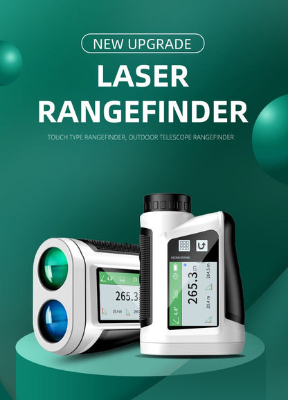 Laser Rangefinder 1000 Yard with Slope Compensation & Vibration Lock – USB Rechargeable Golf Rangefinder with Side Display Voice Broadcast 9 Modes M/Yard/Ft for Golf Hunting Disc Golf Outdoor Measurement