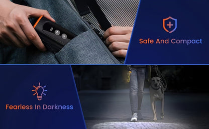 Anti-Barking Device for Dogs - Ultrasonic Bark Deterrent with Soundwave Technology, Portable Handheld Stop Barking Tool, Safe & Humane for All Breeds, Indoor & Outdoor Use, Royal Blue / Grey / Mixed
