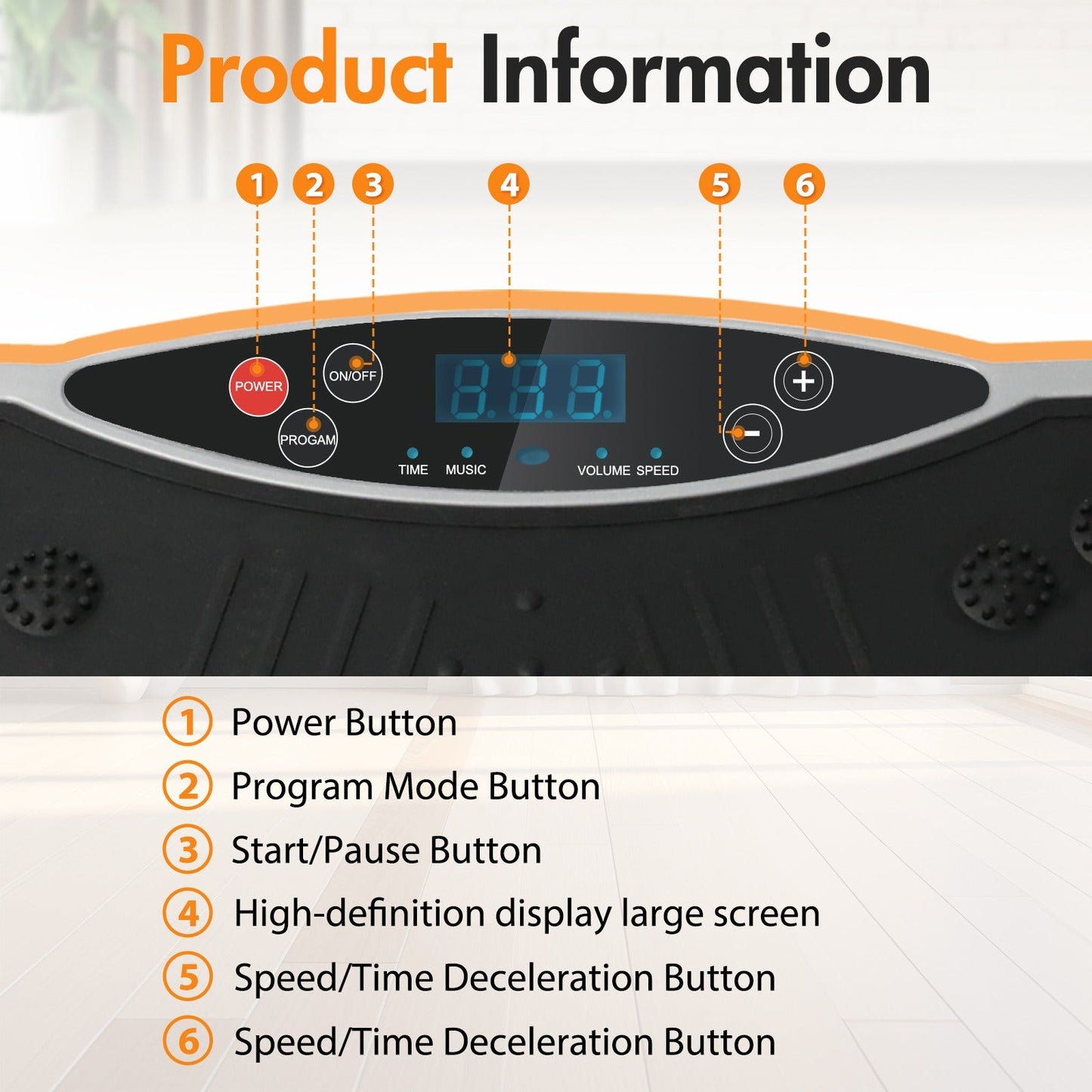 Vibration Plate Exercise Machine 120 Speed Levels – 5 Resistance Bands, LCD Display, Remote Control, 3 Workout Programs – Full Body Shaker for Weight Loss & Fat Burning, Women & Men