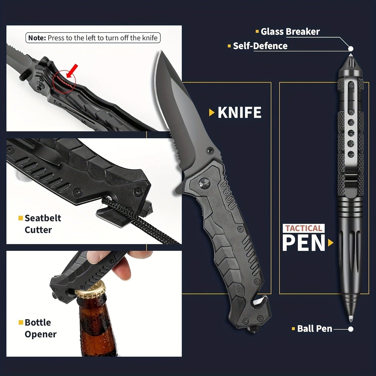 Survival Gear Kit Emergency Tool Set – Outdoor Multifunctional Camping Axe, Survival Shovel & Flint Fire Starter, 12pcs Basic or 158pcs Full Kit for Hiking, Hunting, Earthquake & Outdoor Adventures